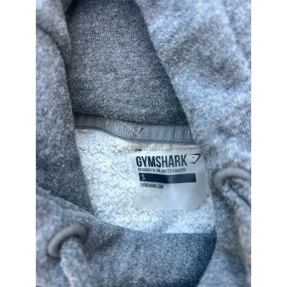 Gymshark Cropped Hoodie grey Size Small - Picture 2 of 3